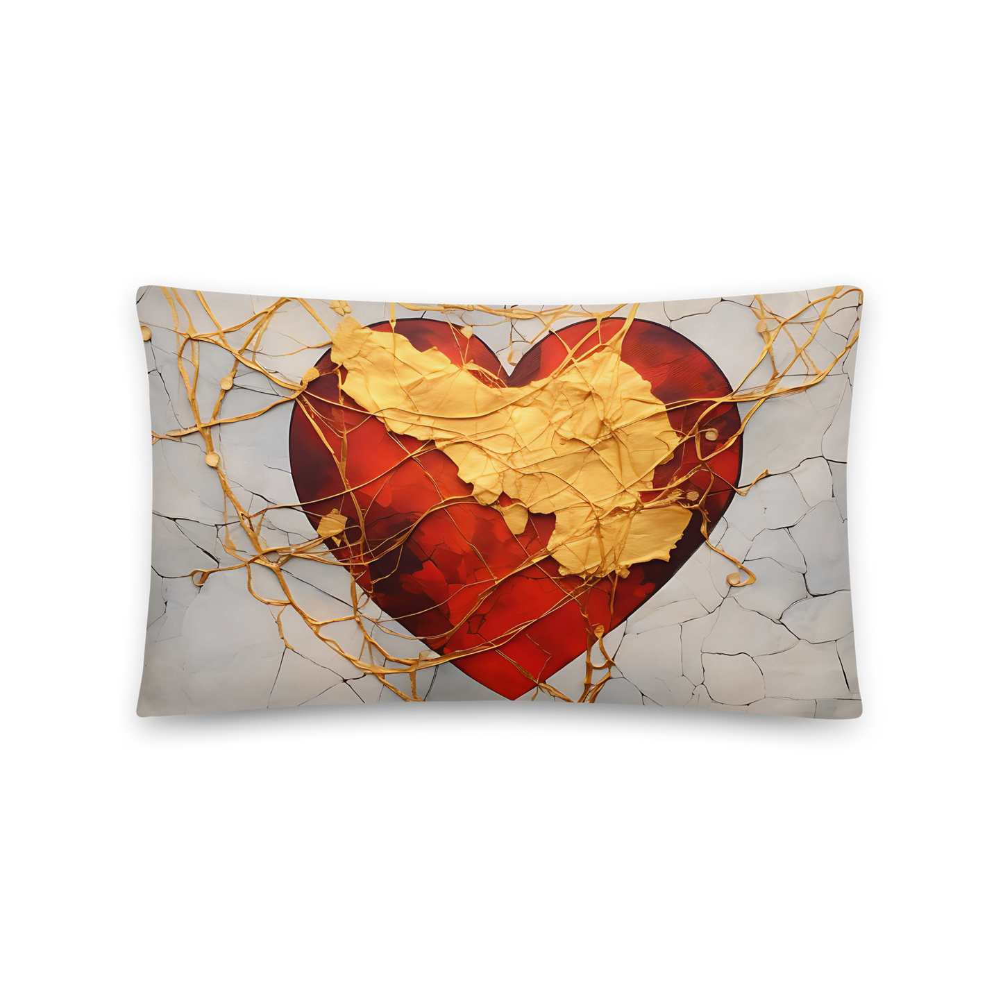 Kissen "Kintsugi Heart Bright"