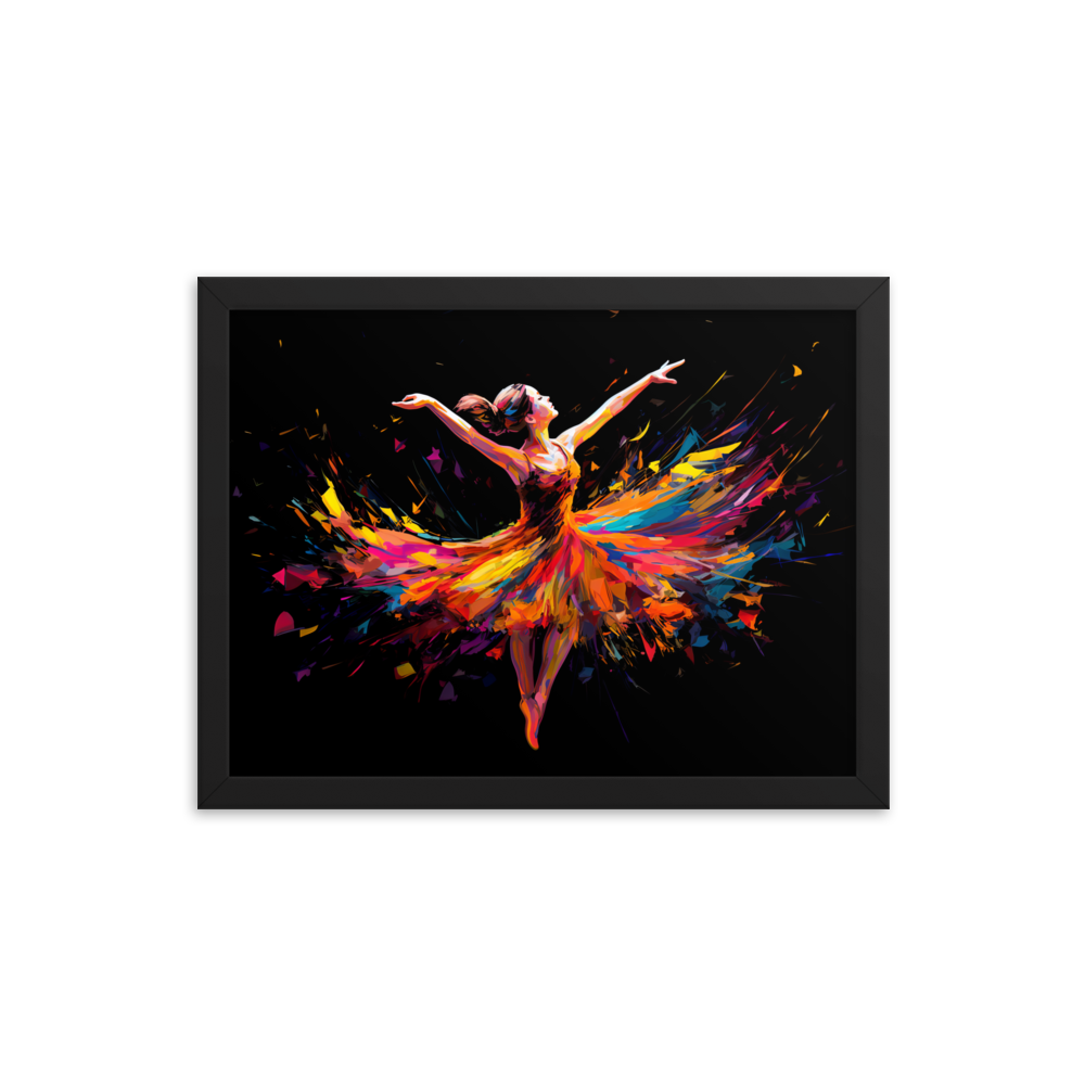 Gerahmtes Poster "Lebendiger Tanz"