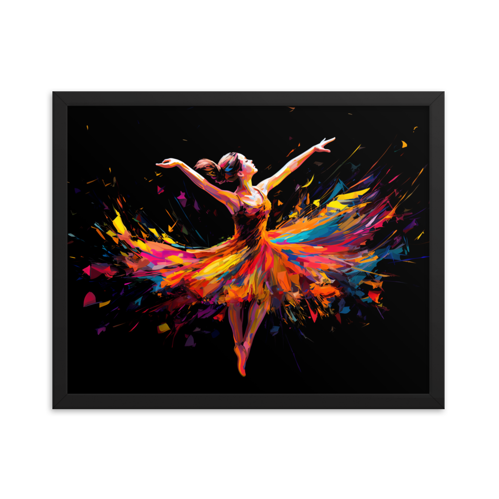 Gerahmtes Poster "Lebendiger Tanz"