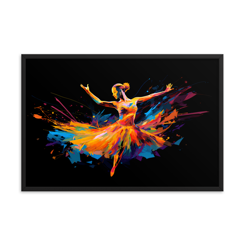 Gerahmtes Poster "Tanzvibration"