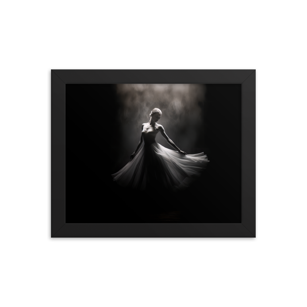 Gerahmtes Poster "Tanz in Chiaroscuro"