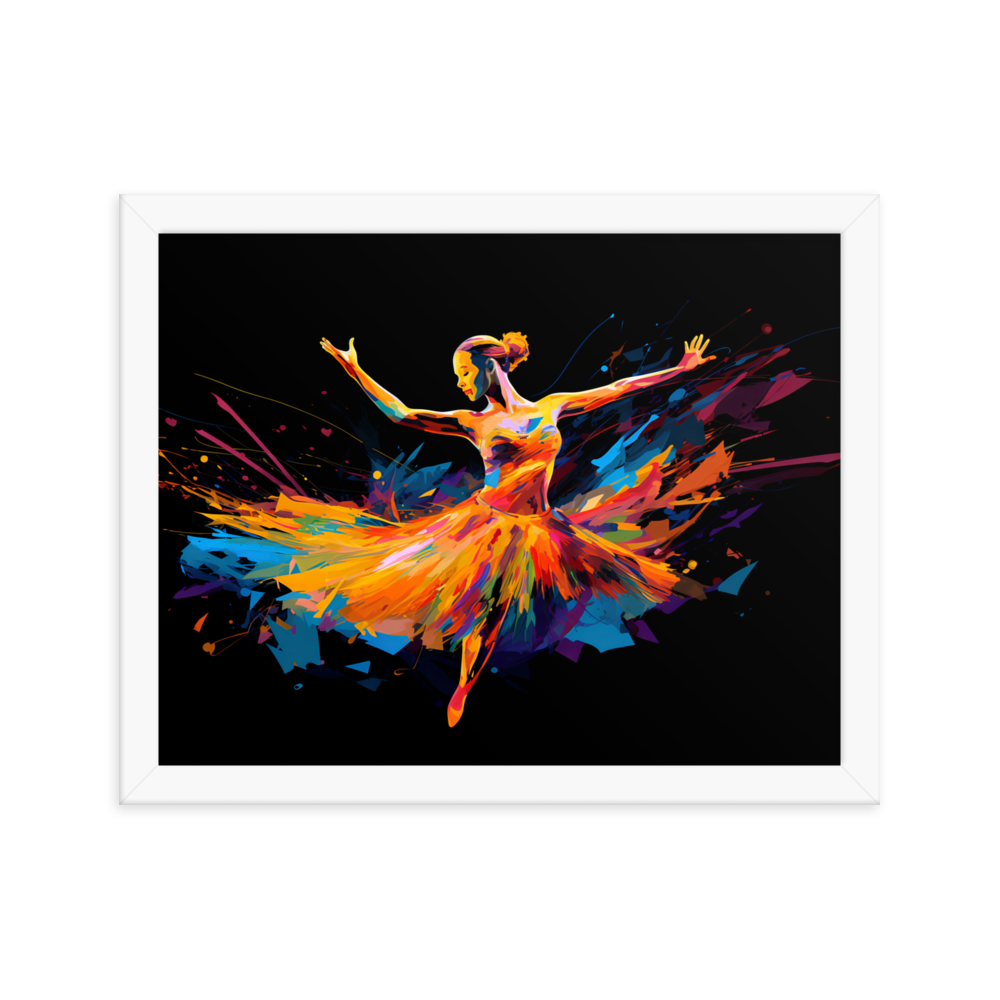 Gerahmtes Poster "Tanzvibration"