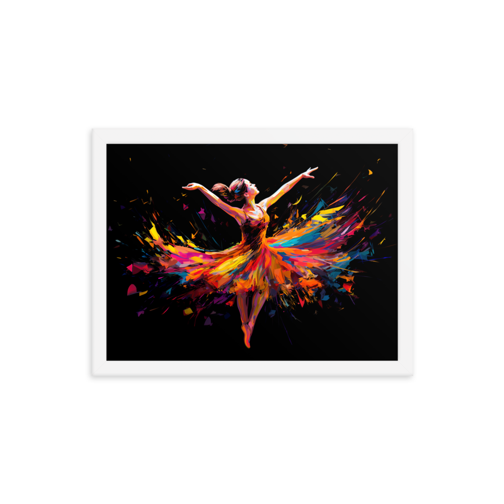 Gerahmtes Poster "Lebendiger Tanz"