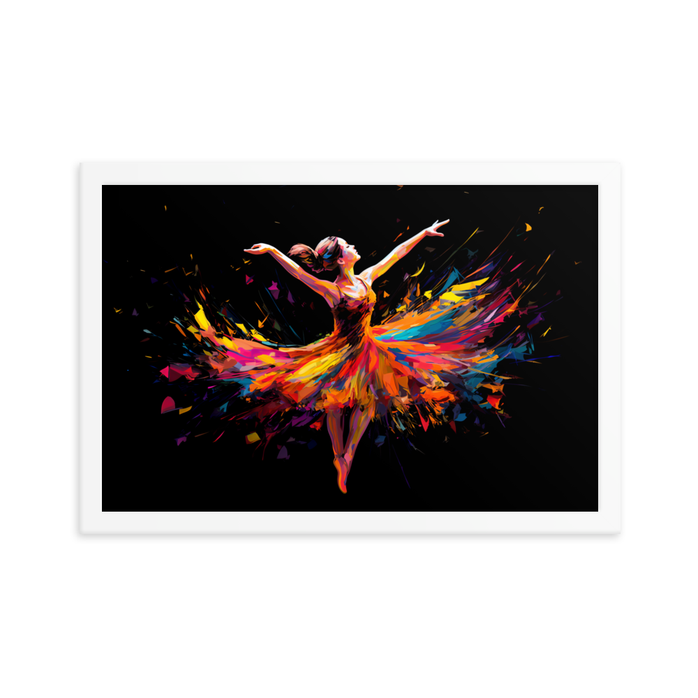Gerahmtes Poster "Lebendiger Tanz"