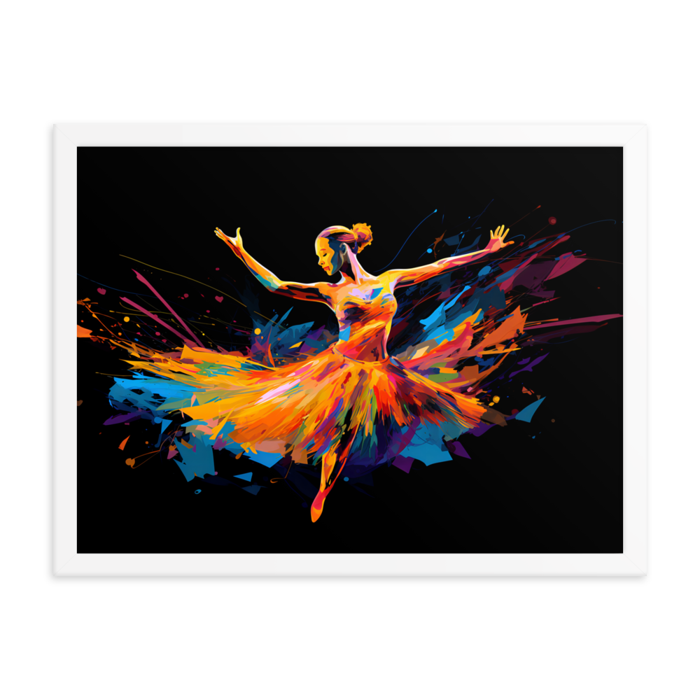 Gerahmtes Poster "Tanzvibration"