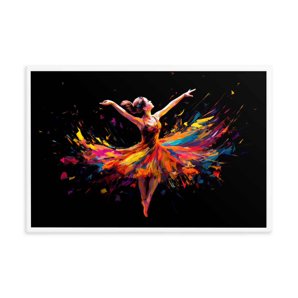Gerahmtes Poster "Lebendiger Tanz"