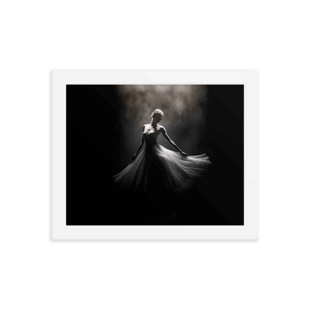 Gerahmtes Poster "Tanz in Chiaroscuro"