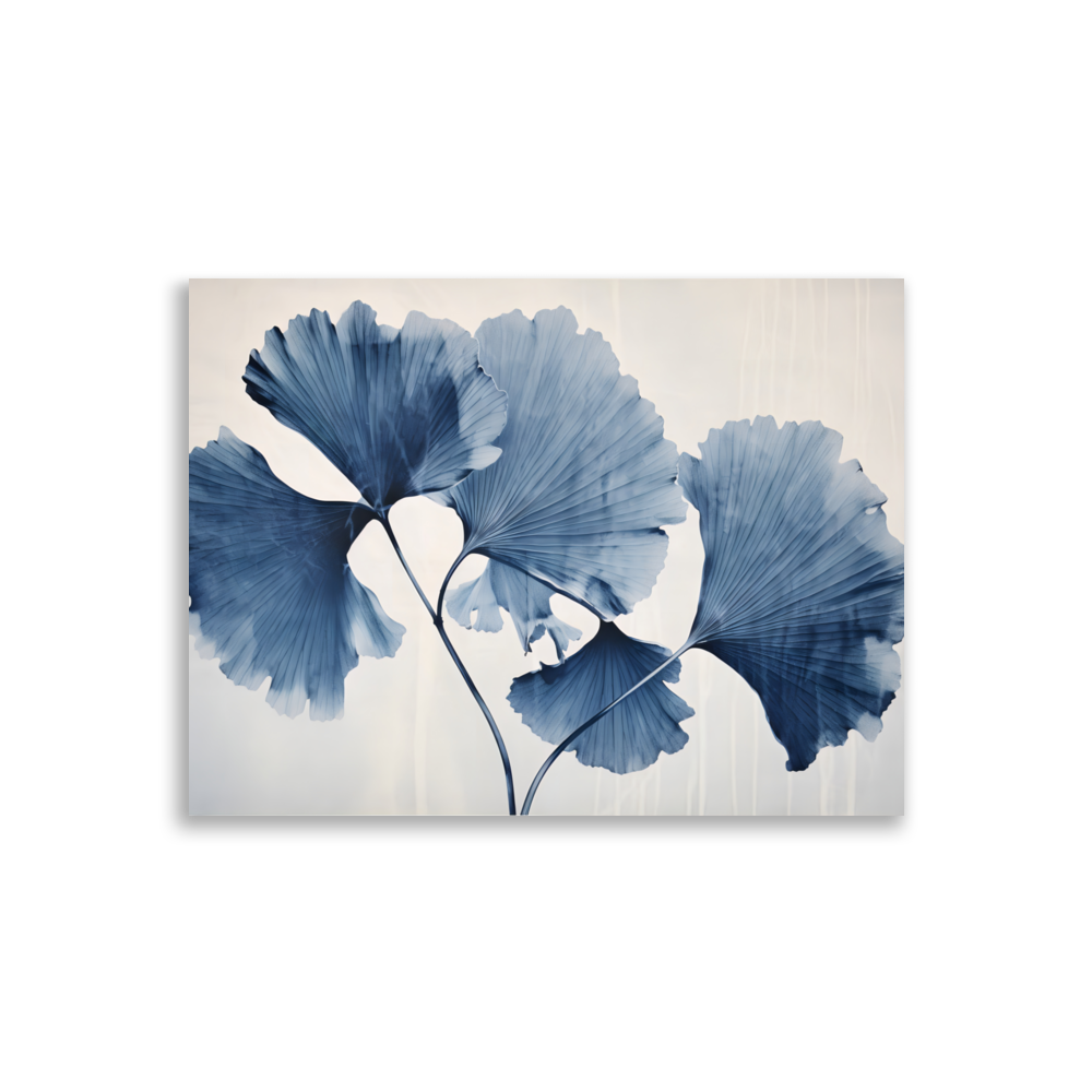 Zyanotypie "Ginkgo Blatt"