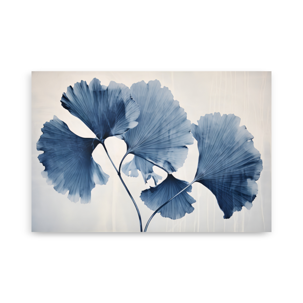 Zyanotypie "Ginkgo Blatt"
