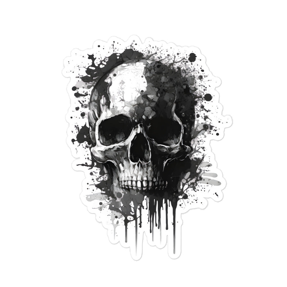 Blasenfreier Sticker "Ink Skull" Variante 1